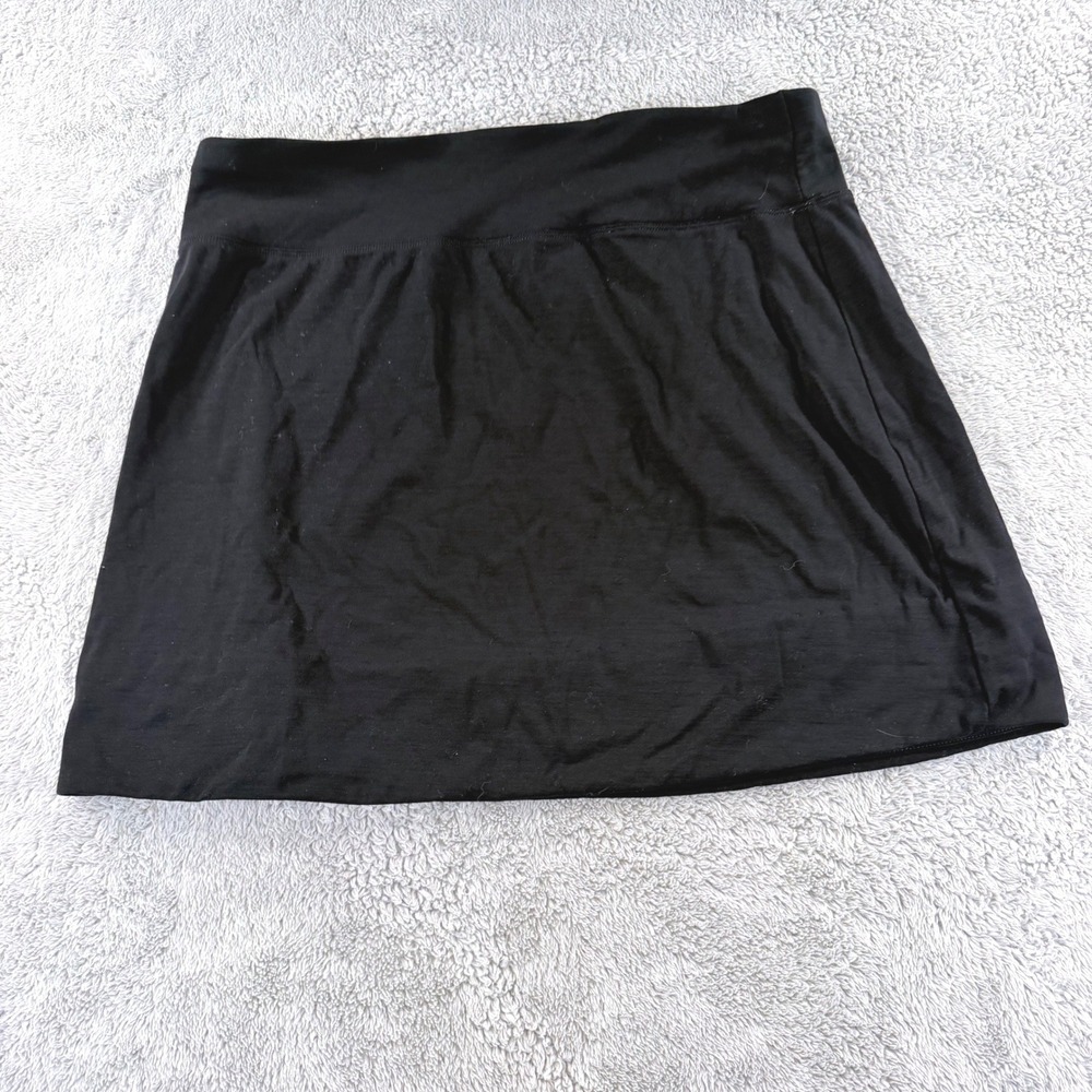 Smartwool Merino Wool Blend Mini Skirt Athletic Activewear Women XL Black